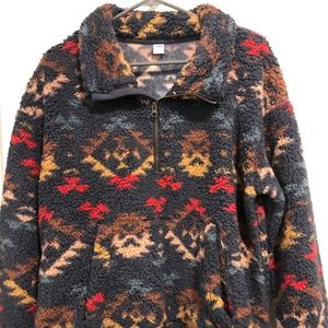 Sherpa Half-Zip Sweatshirt